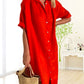 Nienke | Plain cotton shirt dress