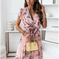 Clarissa -Mini dress with ruffled sleeves and floral print