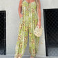 Jamaica - Casual jumpsuit with patchwork print
