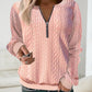 Annette - Plain sweater with zipper