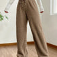 Patricia - Wide leg trousers with drawstring at the waist