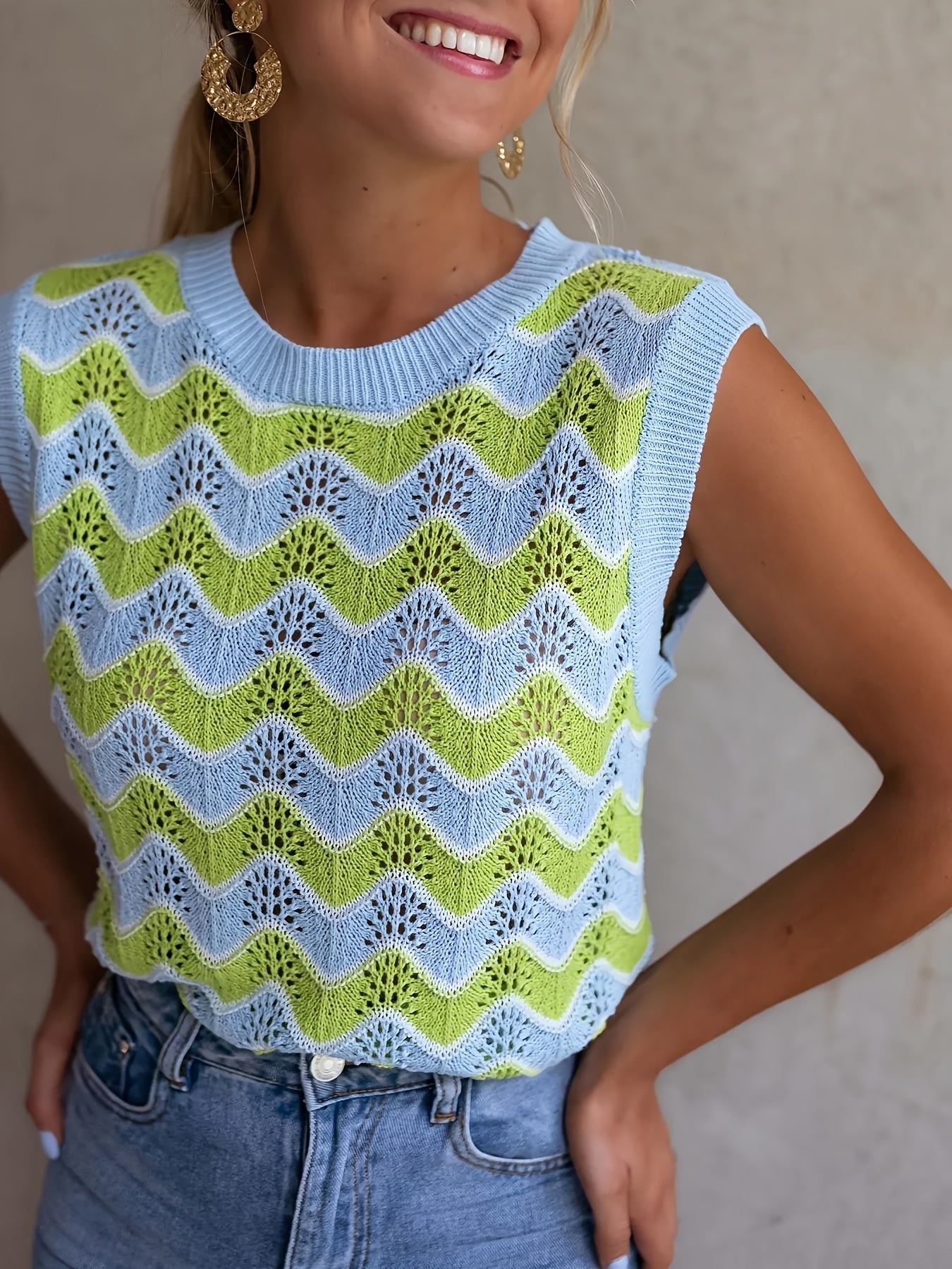 Trendy Summer Top in Knit Look | Buy 1, Get 1 Free - StrickGlow