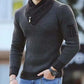 Lars Casual Sweater - Vintage Wool Sweater with High Collar