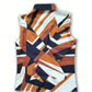 Trendy women's blouse with abstract pattern and button placket – Marlene