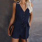 Celeste - Casual jumpsuit with V-neckline