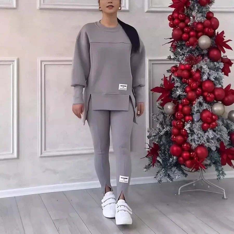 Amelia - Casual Women's Sweatshirt Leggings Set