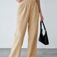 Deby - Casual plain fleece pants