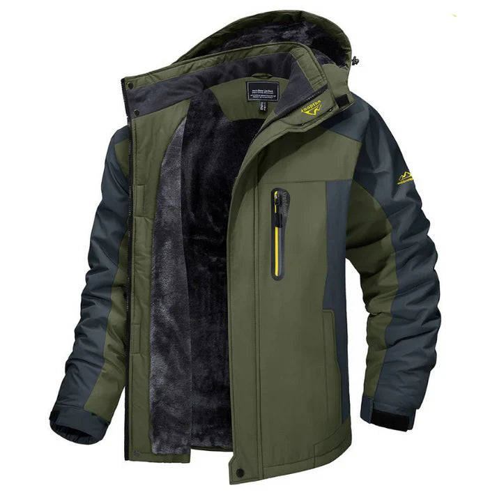 Warm, waterproof winter jacket for men - Karlo