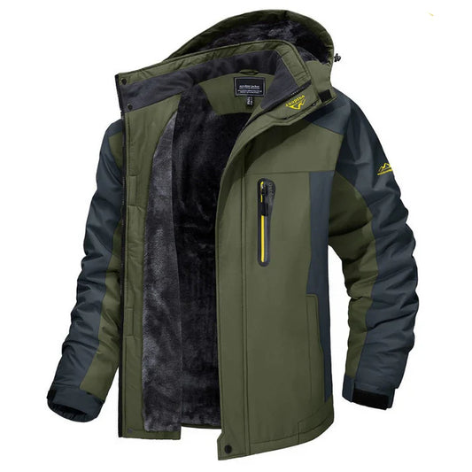 Warm, waterproof winter jacket for men - Karlo