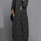 Adel - Long sleeve printed sack dress