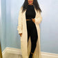 Theodora - Casual long cardigan with V-neck