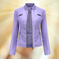 Caleth - Comfortable leather transition jacket for women