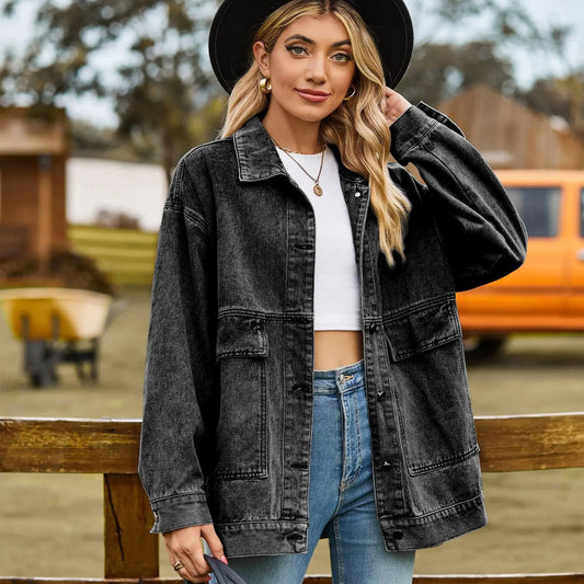 Classic Vintage Denim Jacket for Women
