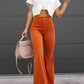 Trendy Corduroy Flare Pants for Women