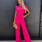 Elegant Jumpsuit with Flutter Sleeves