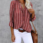 Renata | Striped Blouse - Stylish Women's Neck Design