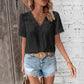 Wendy Lace Short Sleeve Blouse