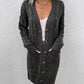 Anna - Long sleeve cardigan in a solid color