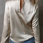 Women's blouse with cross front - Livia, Spring 2025 Edition