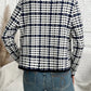 Holly - Open Front Houndstooth Jacket