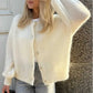 Elizabeth - Women's sweater with button closure