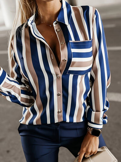 Emily – Casual Stylish Striped Blouse