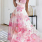 Victoria – Sweet sleeveless maxi dress with floral print