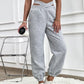 Joycie - Elegant plain knitted jogging pants for women