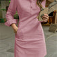 Kimberley - Long Sleeve Casual Dress with Pocket