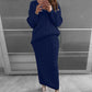 Maida - Winter sets of knitted sweater and skirt