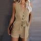 Celeste - Casual jumpsuit with V-neckline