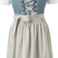 Women's Dirndl Dress: Traditional Trousers Dress with Apron and Elegant Lacing