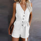 Celeste - Casual jumpsuit with V-neckline