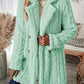 Ceretta - Double-breasted coat with fluffy lapels