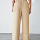 Deby - Casual plain fleece pants