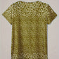 Casual Summer Top with V-Neck, Button Closure, and Short Sleeves