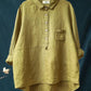 Helena | - Women's casual loose lapel long sleeve blouse