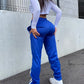 Thelma - Slim-fit striped straight leg trousers