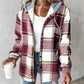 Women's Checked Hooded Coat