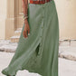 Long Monochrome Skirt for Women Graceful Simplicity with All-Day Comfort