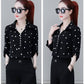 Stylish Women's Chiffon Blouse with Buttons & Turn-down Collar – Fenya