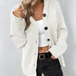 Nienke | Plain cardigan with hood and laces