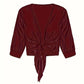 Olivia – blouse with open front for spring