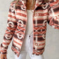 Marla - Aztec pattern coat for fall and winter