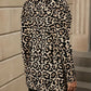 Alma - Leopard Print Open Front Coat
