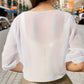 Olivia – blouse with open front for spring