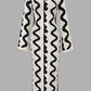 Emily - Knitted dress with wave pattern