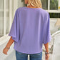 Manushi | Women's Short Sleeve Draped Blouse - Comfortable & Trendy