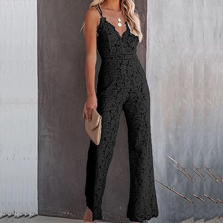 Agnes - Sleeveless Lace Jumpsuit