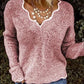 Cordelia - Knitted sweater with long sleeves and V-neck